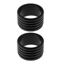 2Pcs Badminton Tennis Racket Handle Grip Ring Protector Band Overgrip Black