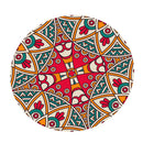Bohemia 49" Round Elastic Tablecloth Table Cover Indoor Outdoor Dining Party