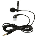Lavalier Lapel Clip-on Microphone for Smartphones PC Audio Recording Black