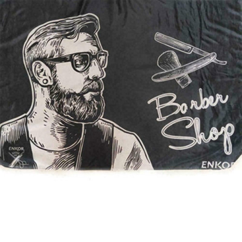 Black Hairdressing Cloth Haircut Hairdressing Barber Hair Design Cloth E6W3