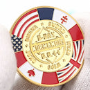 Golden Normandie Arromanches Commemorative Challenge Coin Collection SouvenirES