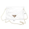 WomenTransparent PVC Envelope Messenger Bags Crossbody Clutch Totes (Clear) A