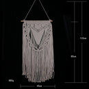 1X(Tassel Bohemian Macrame Woven Wall Hanging Tapestry Art Home Knitting De