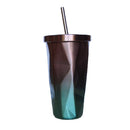 Travel Mug Tumbler Cup Coffee Insulated with Lid Straw Home Kitchen Brown