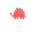 24pcs/set Dinosaur Toppers Picks Cupcake Topper Baby Shower Supplies  JR