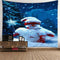 Xmas Merry Christmas Day Happy New Year Tapestry for Home Decor Wall Art-H