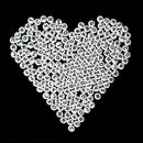 200pcs Lot Mini Acrylic Alphabet Letter Coin Round Flat Loose Spacer Beads I1D0