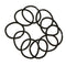 20 Pieces Assorted Black Elastic Rubber Band Rope for DIY Hair Accessories Hair