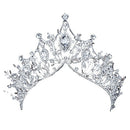 New Big Baroque Handmade Crystal Princess Crowns For Queen Rhinestone Tiara Y5O7