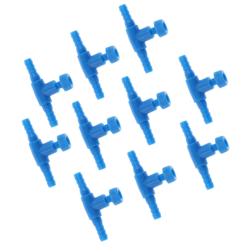 20 Pcs Air Line Connector Aquarium Fish Tank Valve Pump Tube Fittings