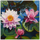 Lotus 5D DIY Full Round Drill Diamond Painting Rhinestone Art Cross Stitich