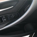 5Pcs Carbon Fiber Style Car Window Lift Panel Button Frame Cover Trim Set F