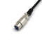 1ft XLR Female to Right Angle Male Microphone Audio Extension Cable