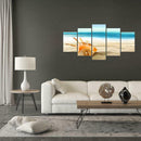 5pcs 5D DIY Full Drill Diamond Painting Beach Cross Stitch Mosaic Kit Decor