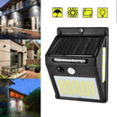 100 LEDs Waterproof Solar Power PIR Motion Sensor Wall Outdoor Garden Lamp X5G9