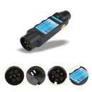 12V 7Pin Car Trailer Light Plug Socket Tester Wiring Circuit Test Diagnostic Set