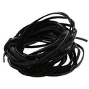 Black 5m Flat Leather Cord For Beading Jewelry Making DIY Craft String 3mm