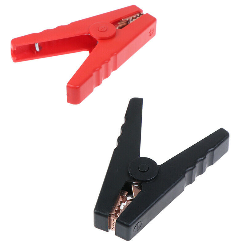 2pcs Large 100A Crocodile Alligator Clips Car Battery Chargers Insulated Clam Gw