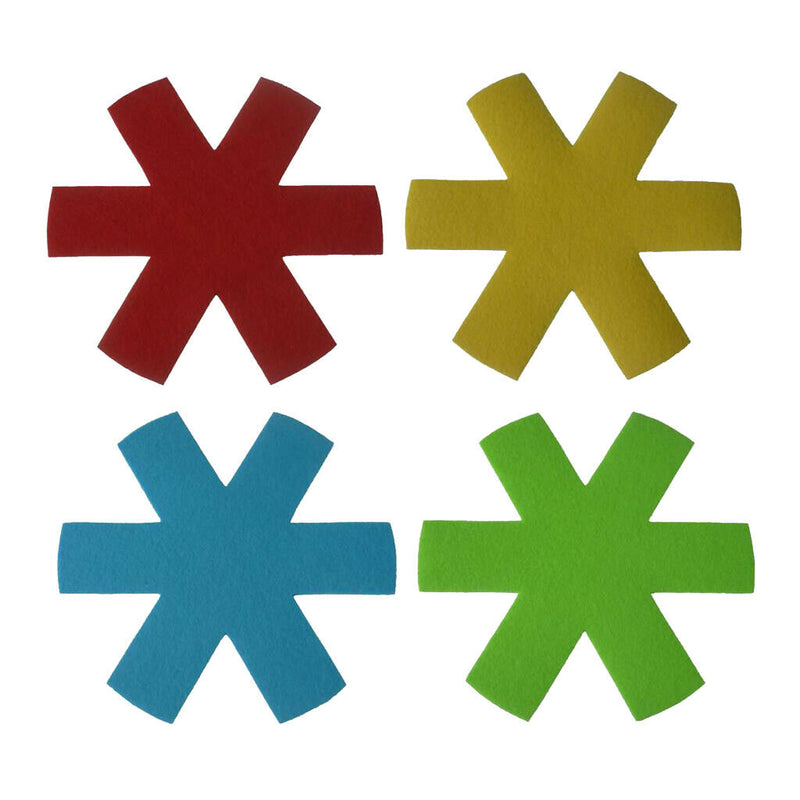 1 Set of Fabric Pan Pad Kitchen Potholder ,Pan Holder ,Dish Protectors, Bowl