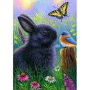 5D DIY Full Drill Diamond Painting Rabbit Cross Stitch Embroidery Mosaic