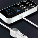 8 Multi-Port USB Adapter Desktop Wall Charger Smart Display Charging LED Ch U6M7