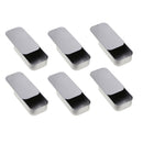 6x Slide Top Tin Box Cake Containers Storage Beads  Organizer Cans