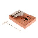 17 Note African Kalimba Mbira Thumb Piano Mahogany Body for Kids Adults Gift