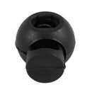 100 Piece Cord Stopper DIY Black Plastic Connector Cord Lock Stopper Switch