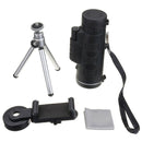 40X60 Camping Hunting HD Monocular Telescope with Tripod+Phone Clip +Bag Kit