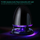 YS-A801 Mini Stereo Sound Speaker Music Audio Player Subwoofer with Light