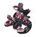 Rhinestones scorpion Beaded Sequins Sew On Patches for clothes DIY Applique ^