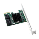 1Pcs PCI-E PCIe 1x To 4Port Sata 3.0 Expansion Controller Card Adapter