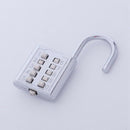 5X(Anti-theft Button Combination Padlock Digit Push Password Lock Zinc All Q8D4)