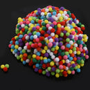 1000 Pcs 10mm Mixed Color Soft Fluffy Pom Poms Pompoms for kids Crafts U3T7