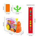 Electric Domino Train Blocks Set - 60pcs Dominoes in 4 Colors - Kids Toddlers