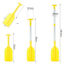 1x Aluminum Alloy Foldable Canoeing Kayak Paddles Oars Accessories Yellow