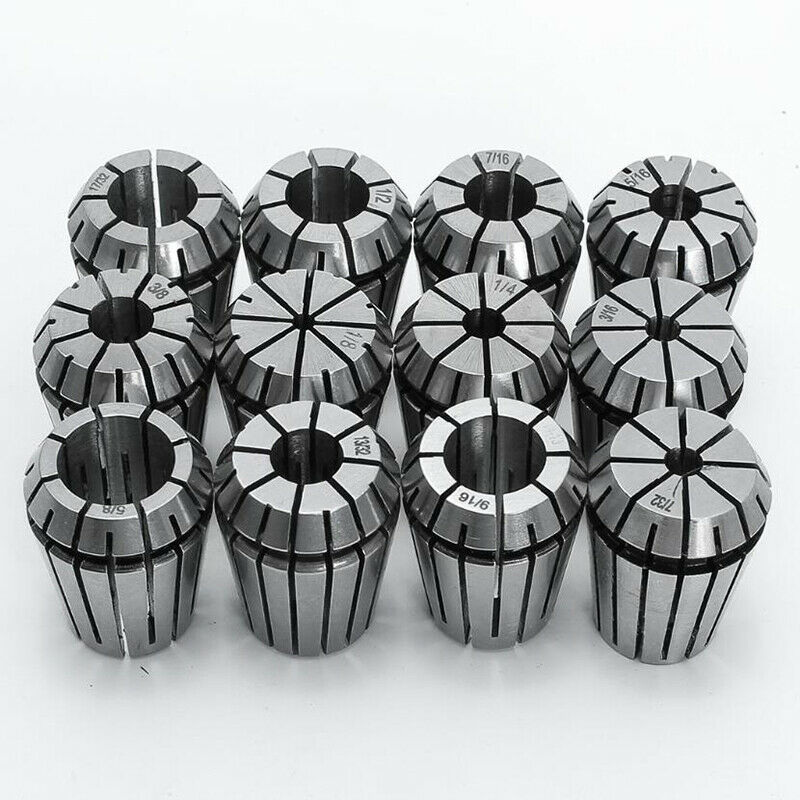 New 12Pcs ER16 Spring Collet Set For CNC Milling Lathe Tool Engraving Machin Hn