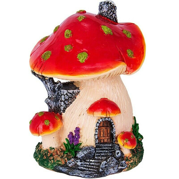 Ankoow Red Mushroom House Mini Landscape House Fairy Garden Decoration Resi