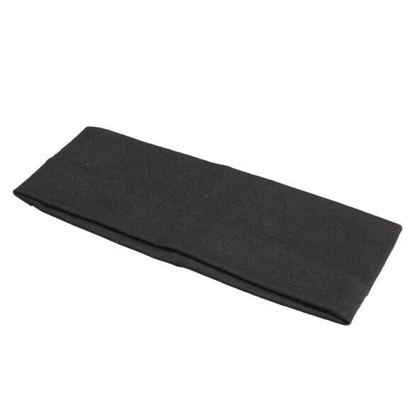 2Pcs Women Yoga Fitness Running Cotton Elastic Headband Hair Strap Black A#S