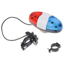 Bicycle 6 Flashing LED 4 Sounds Police Siren Trumpet Horn Bell Bike Rear Lig Gn