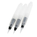 3Pcs Refillable Water Coloring Brush Pen + Aluminium Mixing Paint Palette Tray