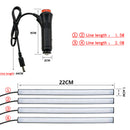 1Pcs 5050 SMD 48LEDs 12V RGB LED Strip Lights  Car Interior IR Controller +Music