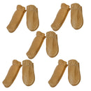 5Pairs Real Leather Cowhide Finger Cots Thimble Sleeve for Fingers Protection