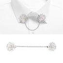 Retro Shawl Clips with Chain - Pack of 3 - Cardigan Shrug Sweater Clips Clasp,