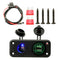 USB Car Charger Socket Panel Quick Charger 12V/24V Car Power Outlet Waterproof