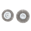 2 Pieces Wire Wheel Brush for Metal Derusting Wood Grinding Polishing