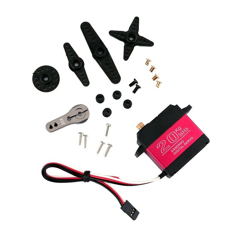 Waterproof DS3218PRO 20KG Digital Servo Stainless Steel Gear for 1/10 1/8 R V8O4
