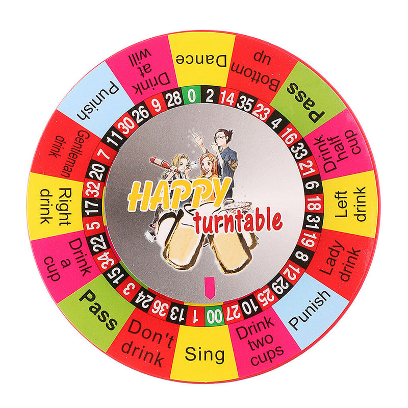 Electric Turntable Drinking Roulette Wheel, Indoor Party Entertainment Game