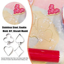 4pcs/set Stainless Steel Poker Card Shape Cookie Mold DIY Biscuit Mould