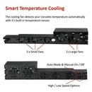BLACK PS4 Pro Console External USB Super Constant Temperature Rear Fan J3A5 C2F7